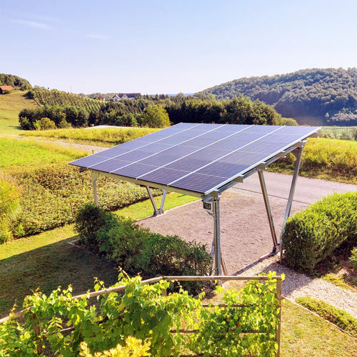 1er Solarcarport  – Konstruktion mit oder ohne PV-Modulen